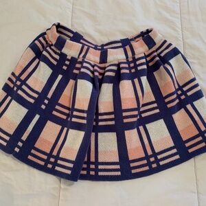 Unbranded Thick Cotton Plaid Blue Pink Pleated School Girl Skirt | US Size S 5/6